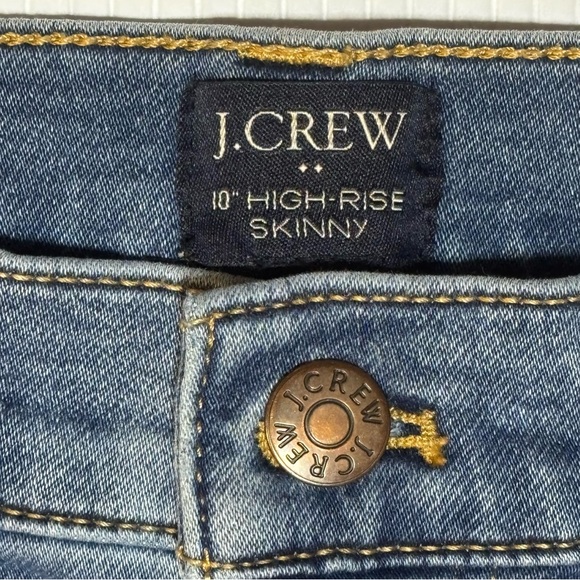 J Crew 10" High Rise Skinny Jeans 30P or 30 Petite - Picture 8 of 10